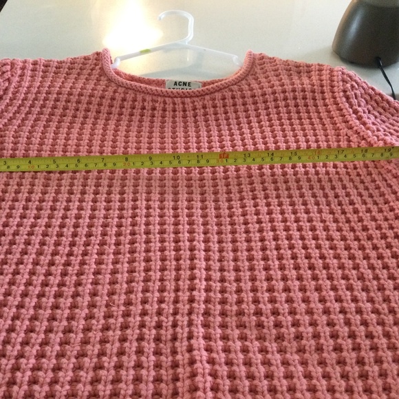 Acne Studios Sapata Chunky Knit Gorgeous Peach Sweater - Picture 10 of 11